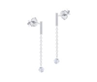 Dangling Chain Silver Earring STC-2231